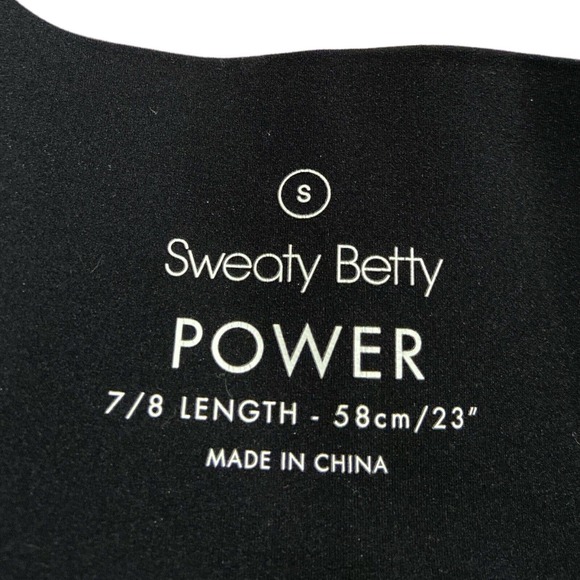 Sweaty Betty Power 7/8 Power‎ Black High-Waisted Workout Leggings Size S Pockets - Picture 2 of 5